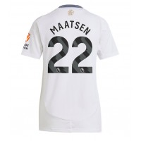 Echipament fotbal Aston Villa Ian Maatsen #22 Tricou Deplasare 2024-25 pentru femei maneca scurta